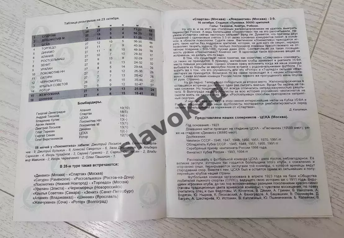 Локомотив Москва - ЦСКА Москва 24.10.1999 - КОПИЯ 1