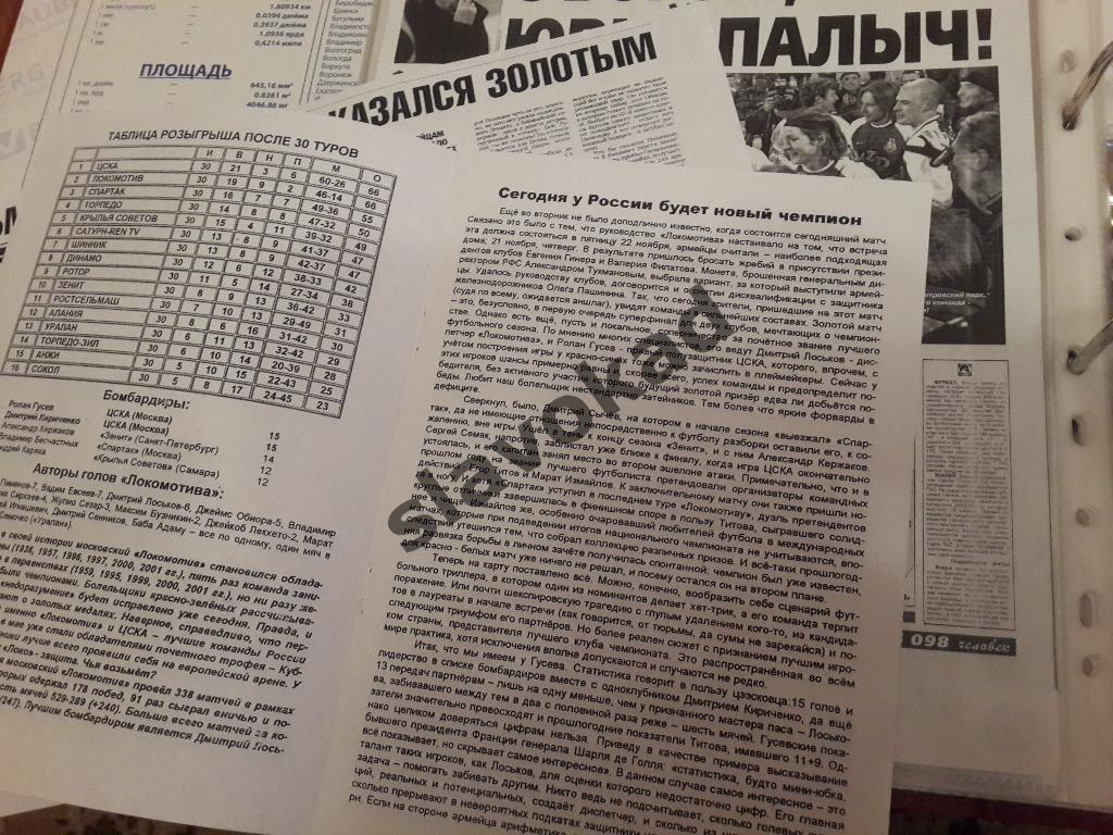 Локомотив Москва - ЦСКА Москва 21.11.2002 (золотой матч) - КБ Локомотив - КОПИЯ 1