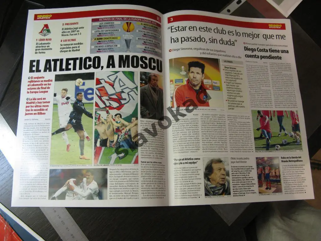 Атлетико Мадрид Испания - Локомотив Москва 08.03.2018 - программа MUNDO ATLETICO 2