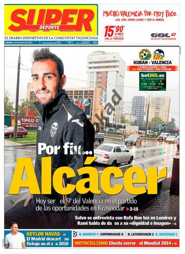 Кубань Краснодар - Валенсия Испания 03.10.2013 - спец вып SUPER DEPORTE (идеал)