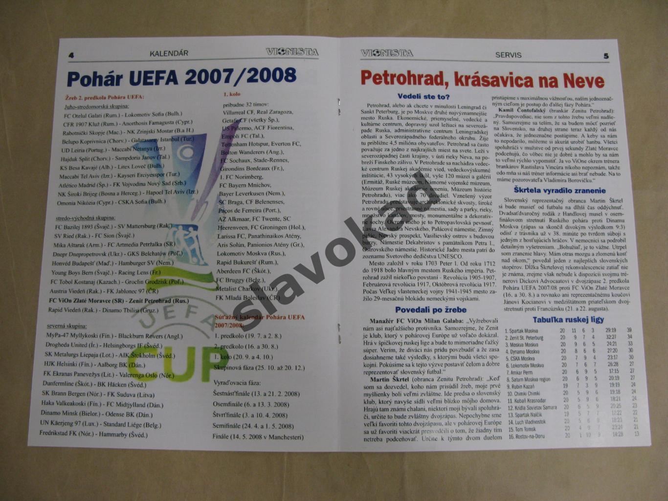 Вион Словакия - Зенит Санкт-Петербург 16.08.2007 - Кубок УЕФА - КОПИЯ 3