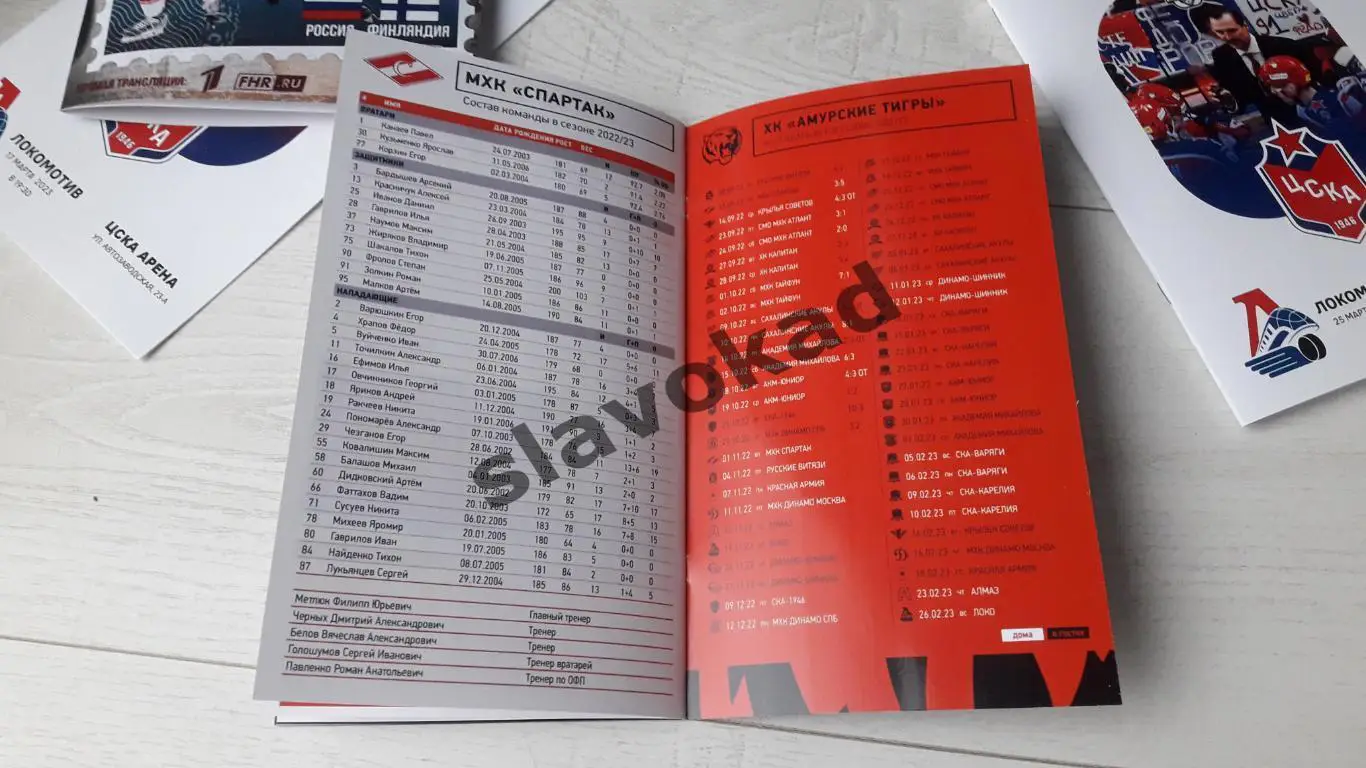 МХК Амурские тигры Хабаровск - МХК Спартак Москва 01.11.2022 6