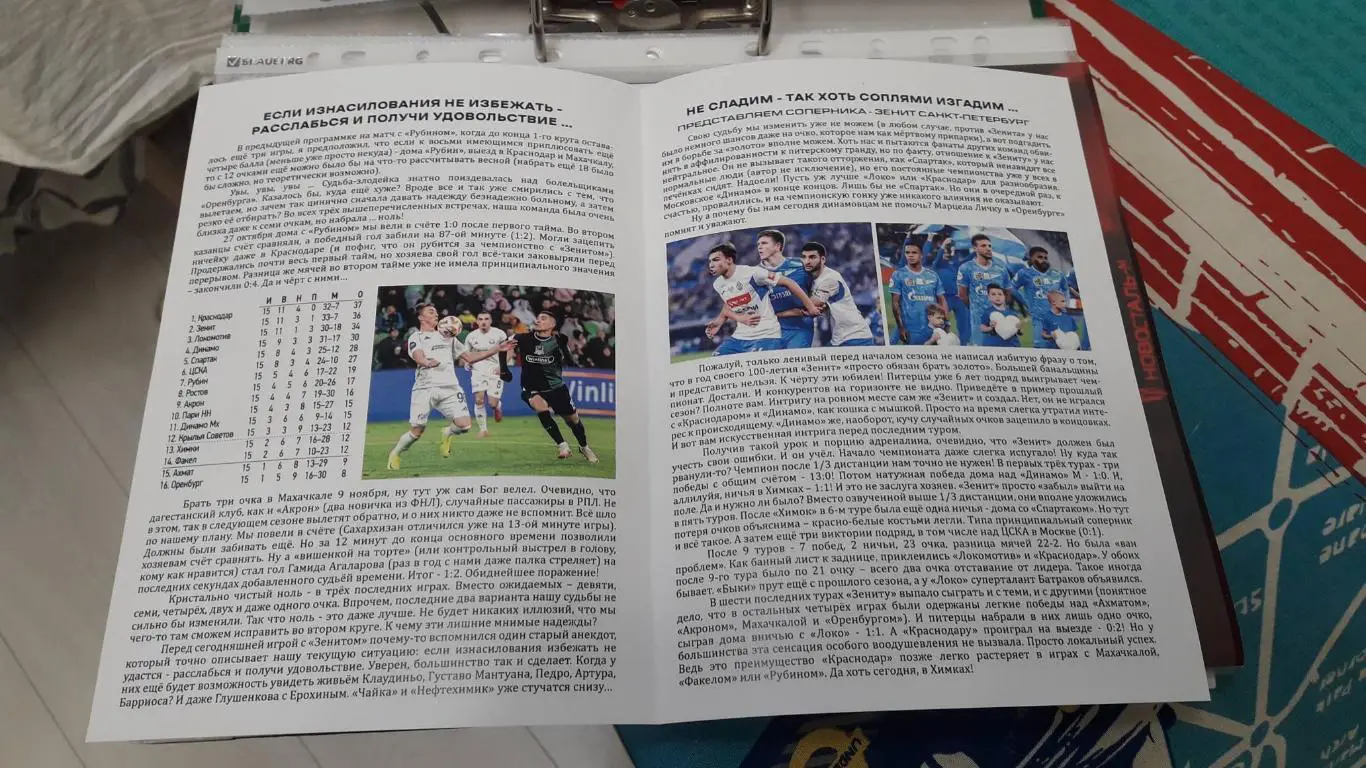 Оренбург - Зенит Санкт-Петербург 23.11.2024 РПЛ - DIGITAL-программка № 12 (187) 1