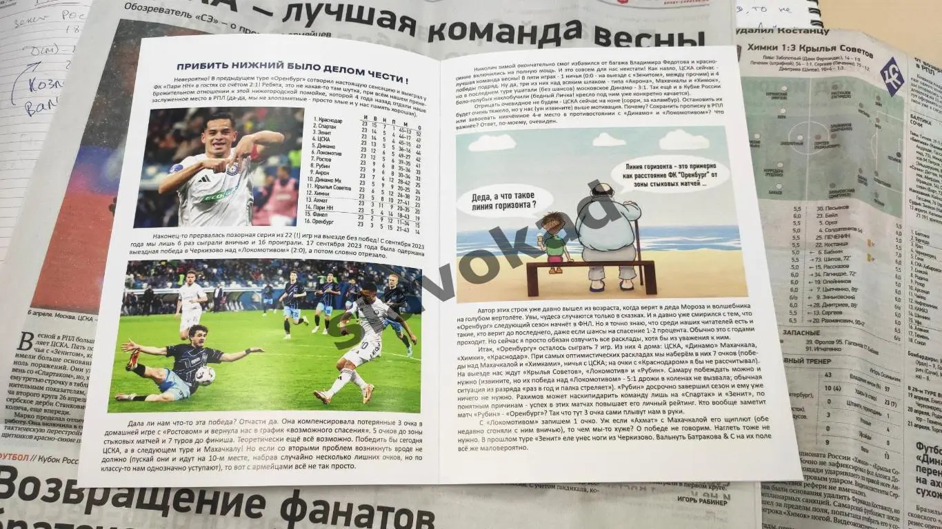 Оренбург - ЦСКА Москва 12.04.2025 РПЛ - DIGITAL-программка № 15 (192) 1