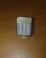 Знак футбол. Расинг Аргентина (заколка-зажим)