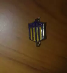 Знак футбол. Росарио Централь Аргентина (заколка)