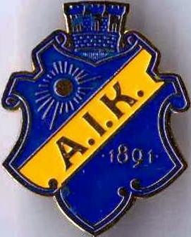 Знак футбол. ФК AIK Солна Швеция
