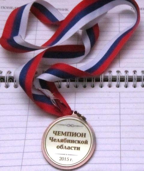 Медаль Чемпиона Челябинской области по мини-футболу2015