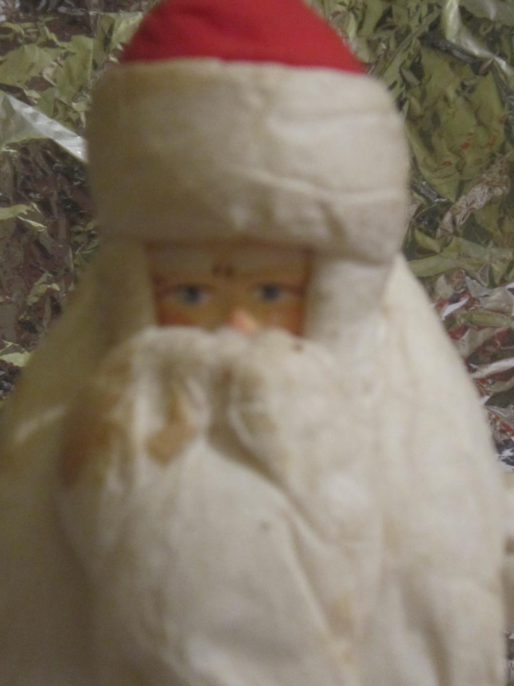 Дед Мороз 34 см, папье-маше, вата. СССР, Винтаж 6