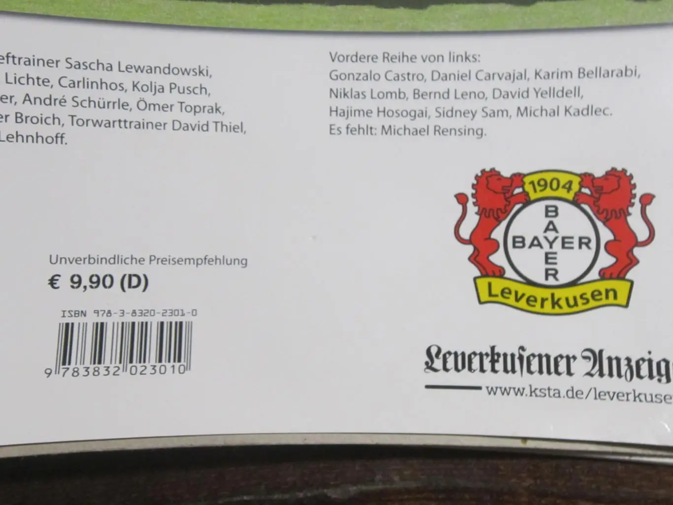 Календарь перекидной настенный Байер Леверкузен (Германия( 2013 г 3