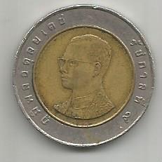 Монета 10 бат. Таиланд