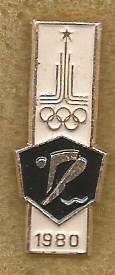 Значок. Олимпиада-1980. Прыжки в воду