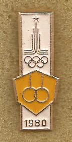 Значок. Олимпиада-1980. Спортивная гимнастика