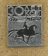 Значок. 30 лет КСШ (Конно-спортивная школа) Буревестник