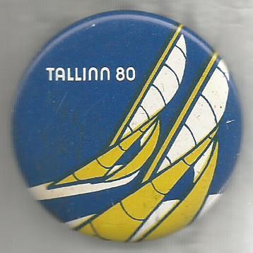 Значок. Олимпиада. Таллин-80. Парусный спорт