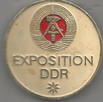 Значок. Exposition DDR (выставка ГДР)