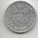 Монета 1 бан. Молдова, 1993 1