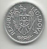 Монета 25 бани. Молдова, 1995 1