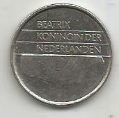 Монета 25 центов. Нидерланды, 1983. (Беатрикс) 1
