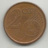 Монета 2 евроцента. Испания, 2000. (Собор Святого Иакова)