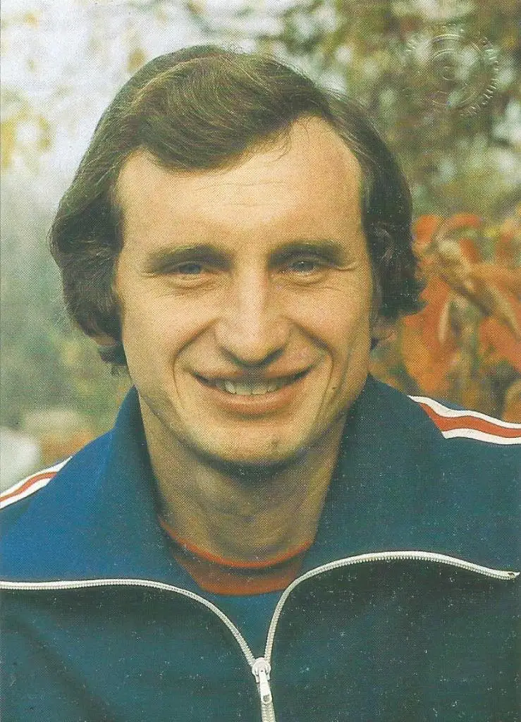 Открытка из комплекта Звёзды московского Спартака. Юрий Гаврилов