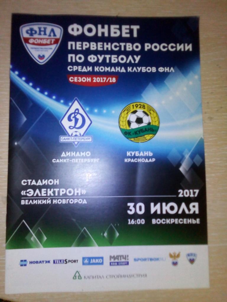 ФНЛ 2017-2018 Динамо СПБ-Кубань.