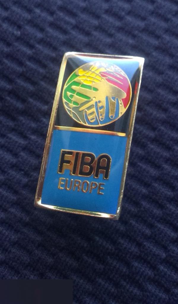 М ЗНАЧОК ИНОСТРАННЫЙ ТЯЖЕЛЫЙ 12х24mm ЦАНГА FIBA EUROPE ФИБА МЕЖДУНАРОДНАЯ ФЕДЕРА 5