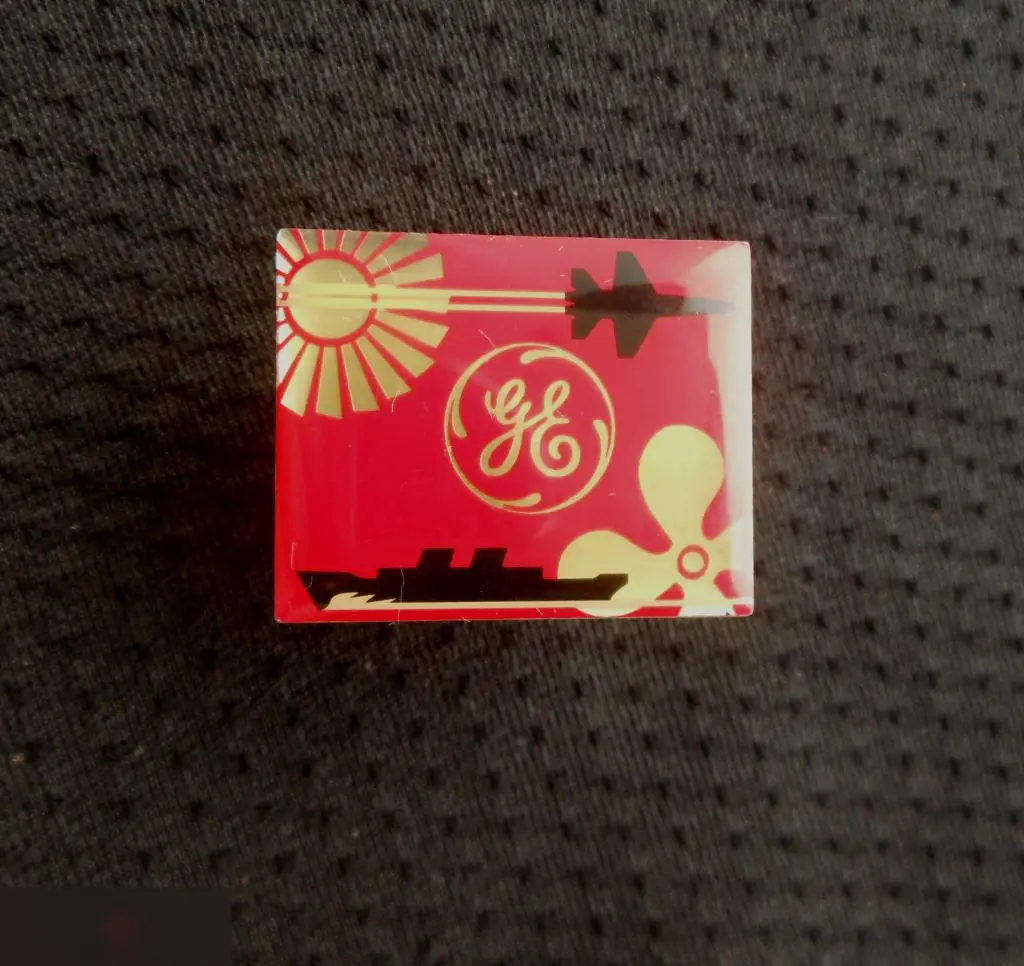 М ЗНАЧОК ИНОСТРАННЫЙ ПРЕДПРИЯТИЕ GE GENERAL ELECTRIC АВИАЦИЯ ФЛОТ ТУРБИНЫ МОТОРЫ