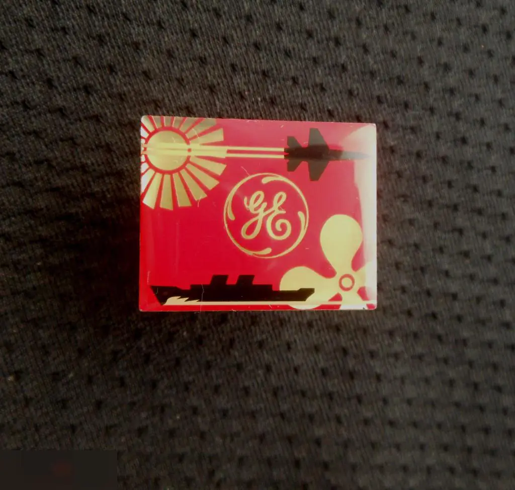 М ЗНАЧОК ИНОСТРАННЫЙ ПРЕДПРИЯТИЕ GE GENERAL ELECTRIC АВИАЦИЯ ФЛОТ ТУРБИНЫ МОТОРЫ 1