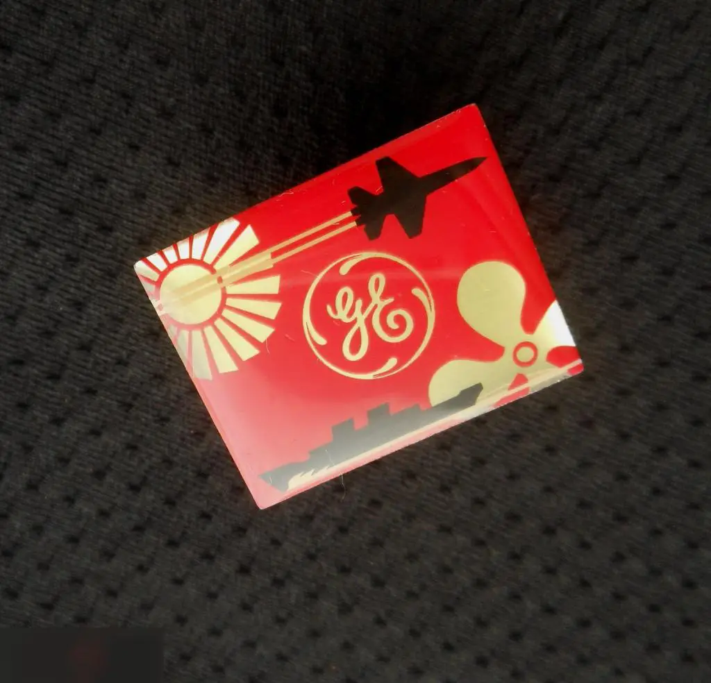 М ЗНАЧОК ИНОСТРАННЫЙ ПРЕДПРИЯТИЕ GE GENERAL ELECTRIC АВИАЦИЯ ФЛОТ ТУРБИНЫ МОТОРЫ 5