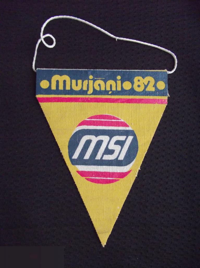 ВЫМПЕЛ СССР ЛАТВИЯ ВЕЛОСПОРТ СПОРТИВНАЯ ГИМНАЗИЯ МУРЬЯНИ Murj??i 82 1982 Murjani MSI МАЛЫЙ 80х107mm