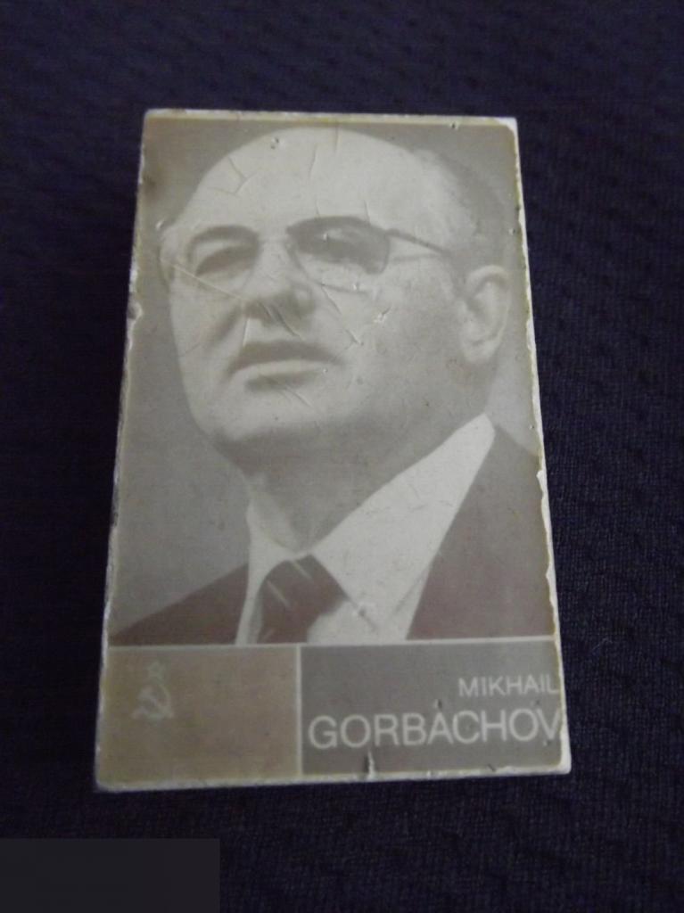 М ЗНАЧОК ЛИЧНОСТИ ПЕРСОНАЛИИ ПЕРВЫЙ ПРЕЗИДЕНТ СССР МИХАИЛ ГОРБАЧЕВ MIKHAIL GORBACHOV БОЛЬШОЙ 30х50mm 1