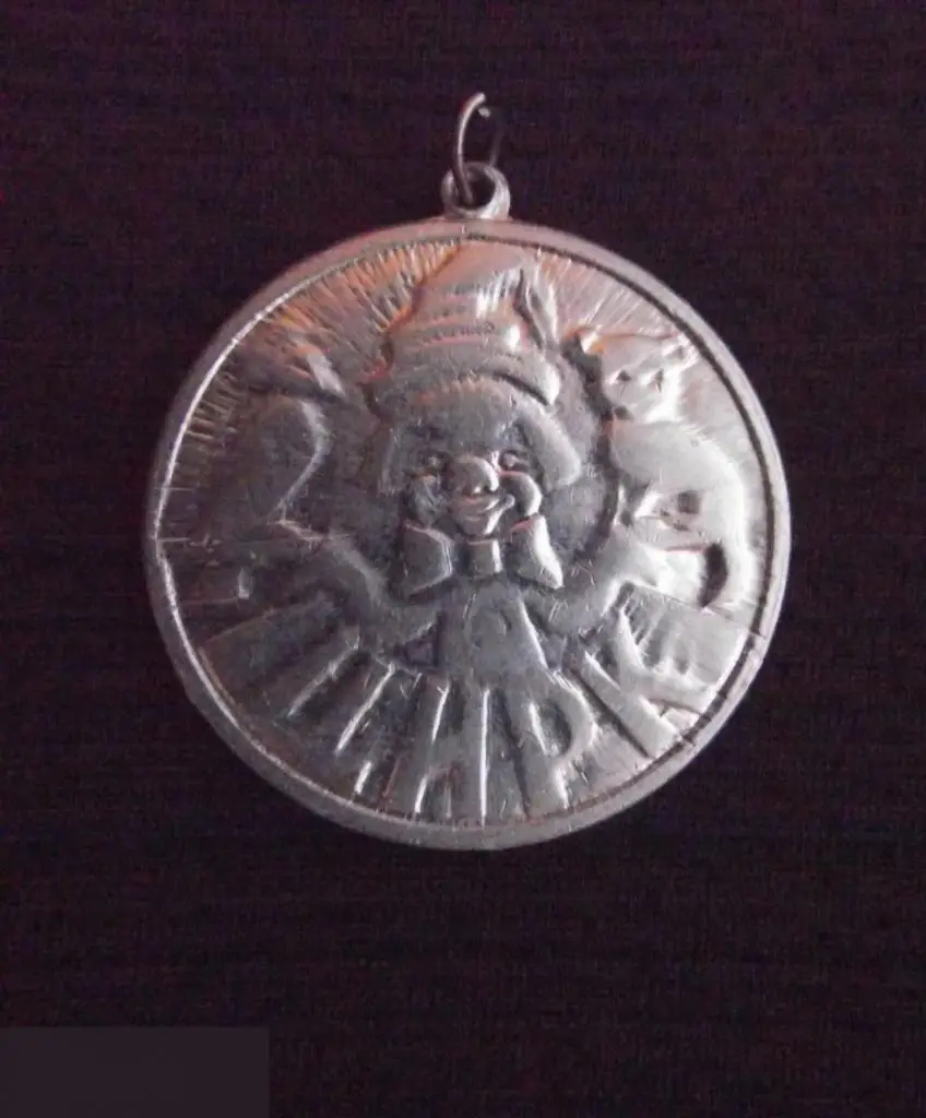 М ЖЕТОН ЦИРКОВОЙ МЕДАЛЬ СССР МЕДАЛЬОН ЦИРК КЛОУН ЛЕГКИЙ МЕТАЛЛ D=36mm