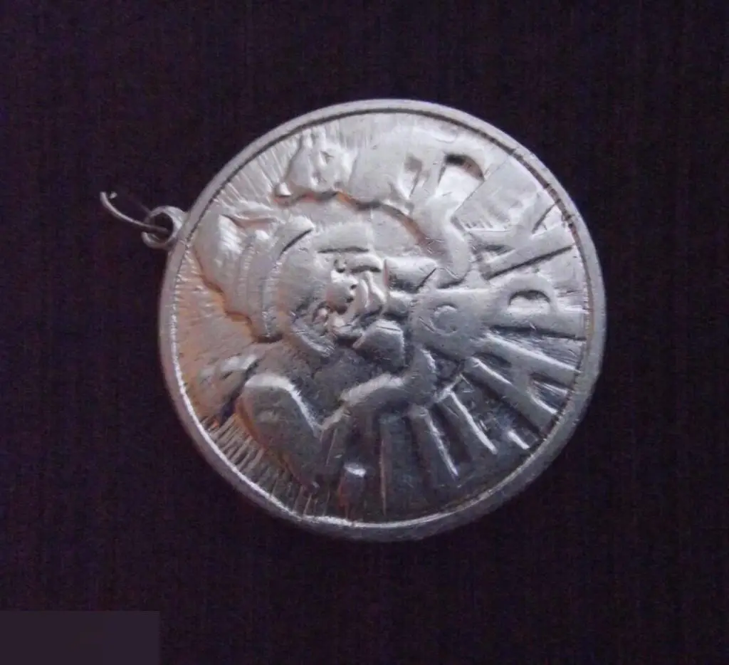 М ЖЕТОН ЦИРКОВОЙ МЕДАЛЬ СССР МЕДАЛЬОН ЦИРК КЛОУН ЛЕГКИЙ МЕТАЛЛ D=36mm 1