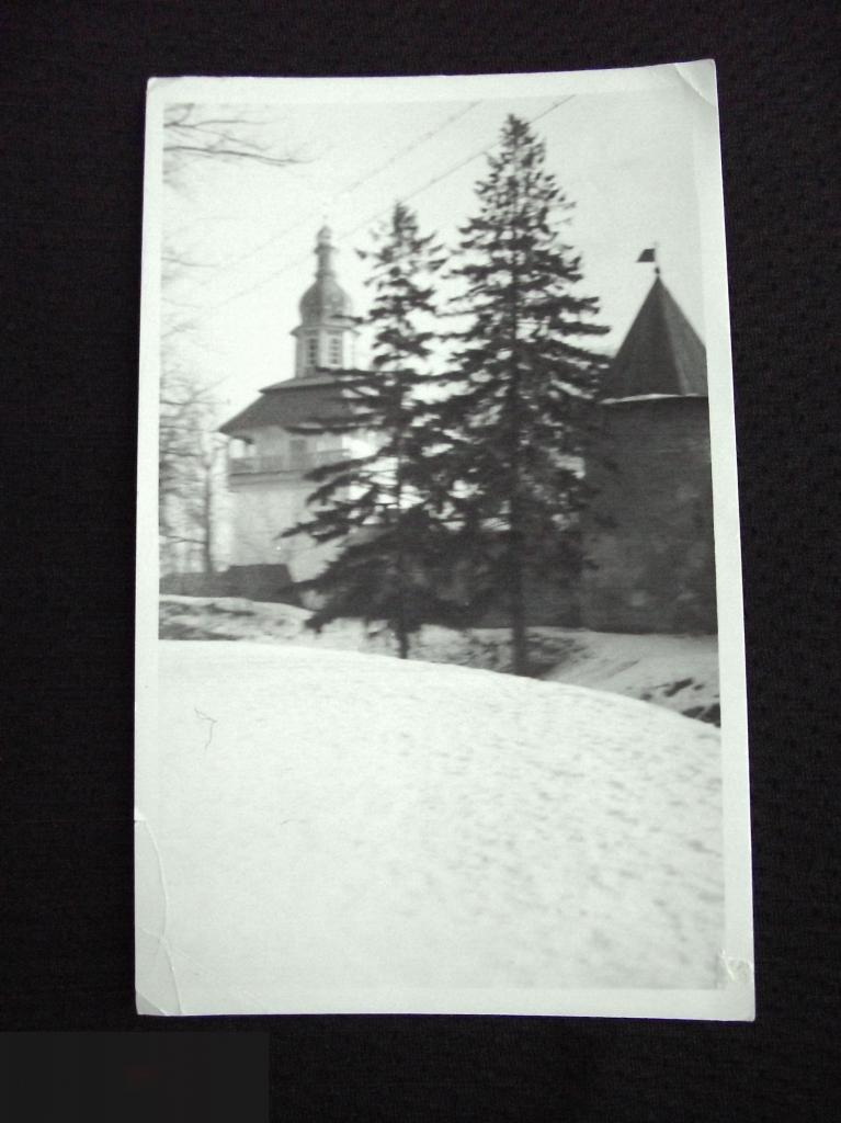 М ФОТОГРАФИЯ ФОТО ПЕЧОРЫ ПСКОВО-ПЕЧЕРСКИЙ МОНАСТЫТЬ ПСКОВ 1970 - ? КОЛОКОЛЬНЯ ? БАШНЯ 88х144mm 4-я