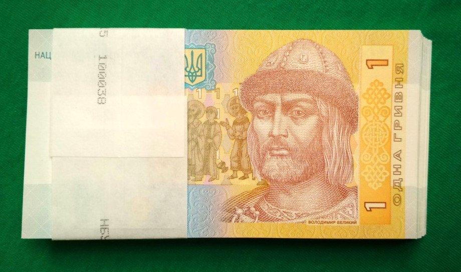 Банкнота Украина 1 гривна 2014 г. P-116Ac пресс UNC