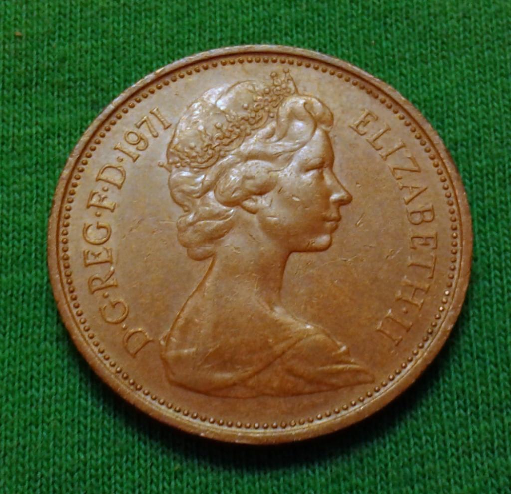 Великобритания 2 пенса 1971 г. (1035) 1
