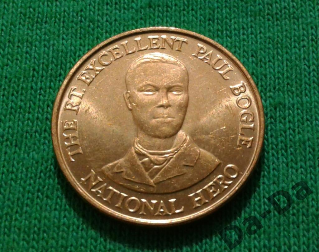 Ямайка 10 центов 1995 г. UNC. Национальный герой (301)