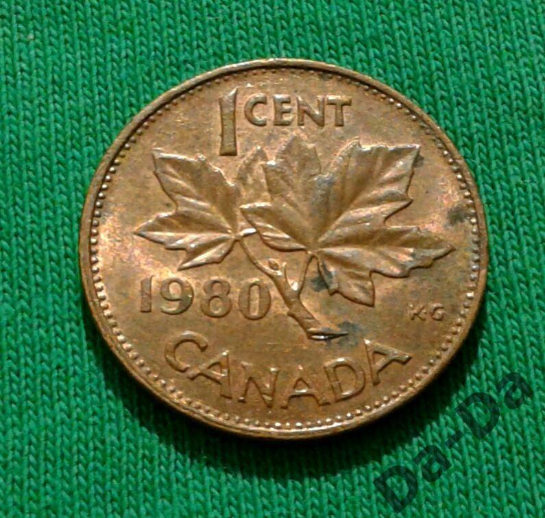 Канада 1 цент 1980 г. (1138) Клен