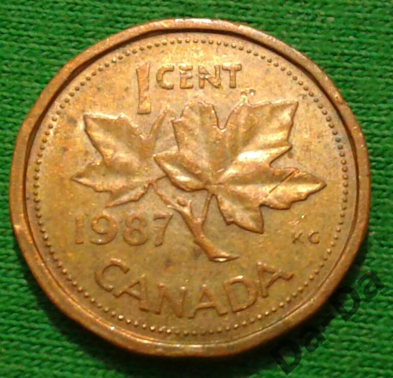 Канада 1 цент 1987 г. (1148)