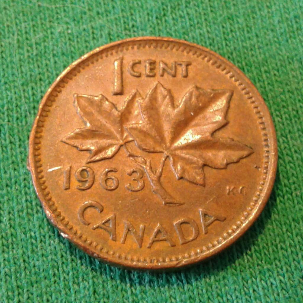 Канада 1 цент 1963 г. (1122)
