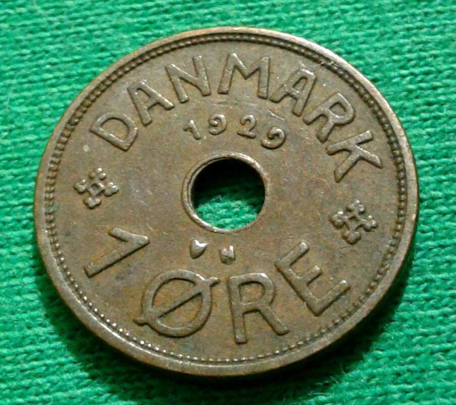 Дания 1 эре 1929 г. (1103)