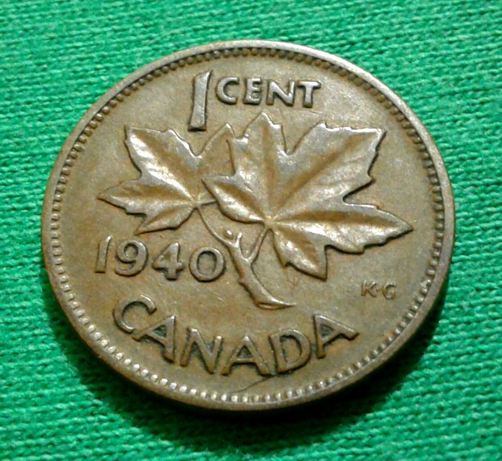 Канада 1 цент 1940 г. (1128)
