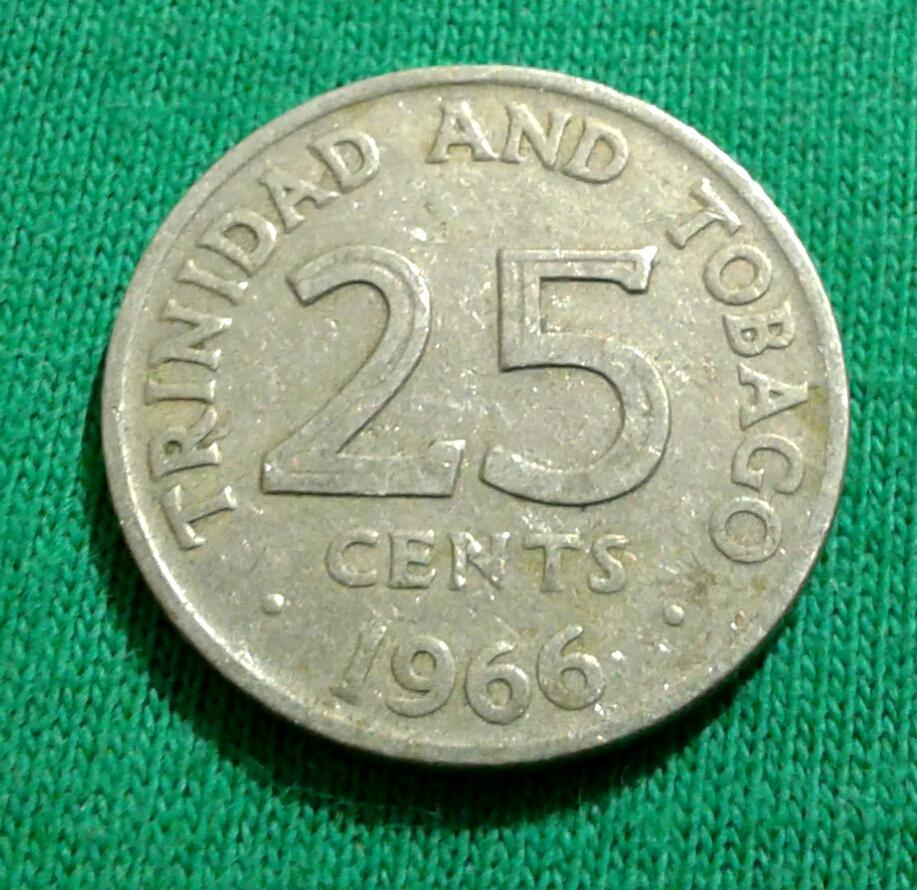 Тринидад и Тобаго 25 центов 1966 г. (220)