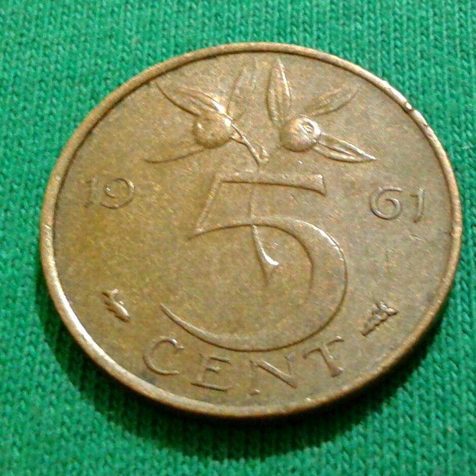 Нидерланды 5 центов 1961 г. (233)