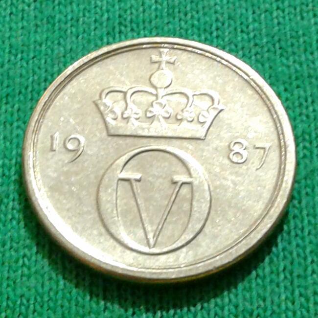 Норвегия 10 эре 1987 г. (236)