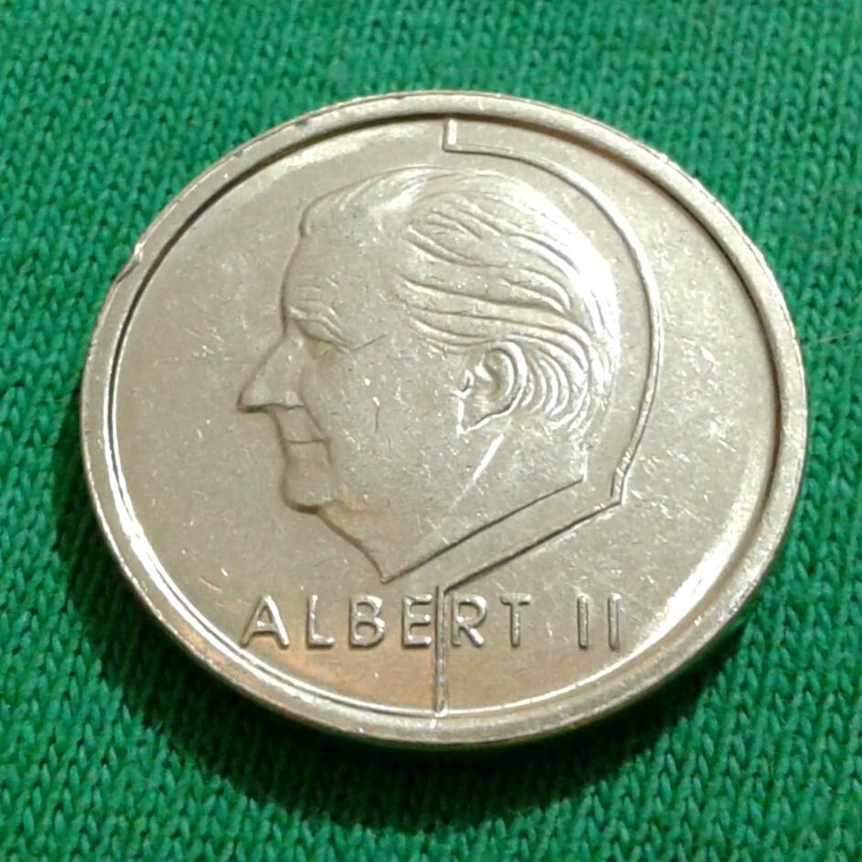 Бельгия 1 франк 1996 г. (248)