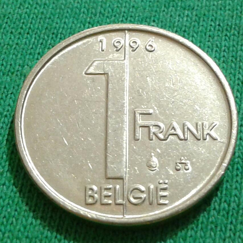 Бельгия 1 франк 1996 г. (248) 1