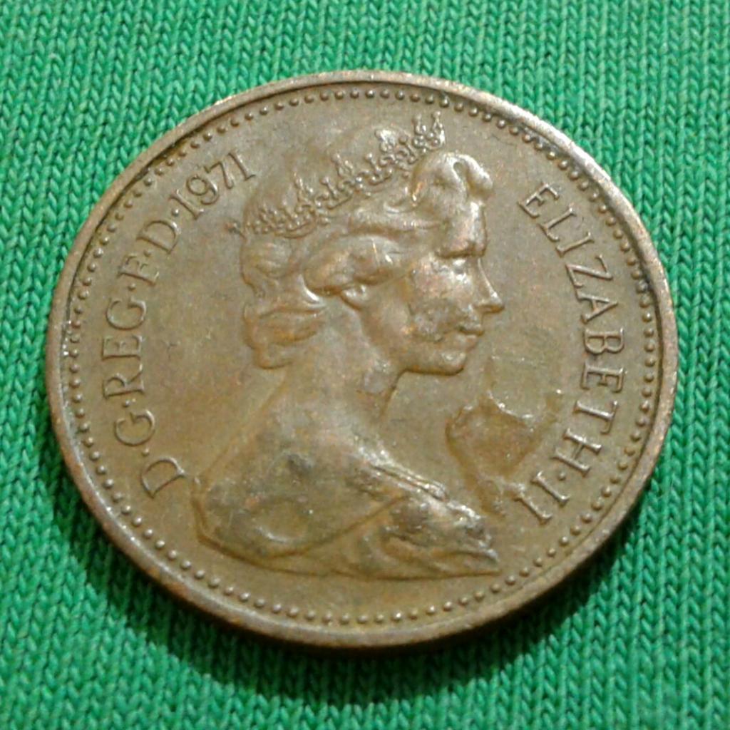 Великобритания 1 пенни 1971 г. (260) 1