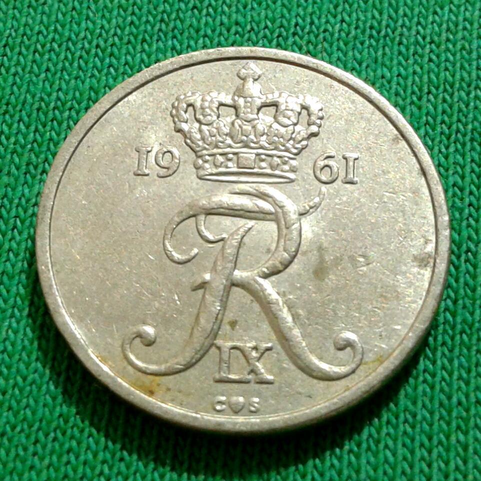 Дания 10 эре 1961 г. (264) 1